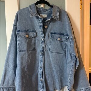 American Eagle Oversized Denim Shirt